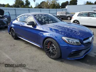 2017 Mercedes-Benz C 63 S AMG with VIN WDDWJ8HB4HF369941, listed as a Copart auction lot 77684344 with 76,231 mi miles and Salvage Title. Bid and sale history available at carsss.com. Image 4.