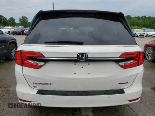 2023 Honda Odyssey Touring with VIN 5FNRL6H86PB049842, listed as a Copart auction lot 55992424 with 27,423 mi miles and Non Repairable. Bid and sale history available at DreamBid. Image 6.