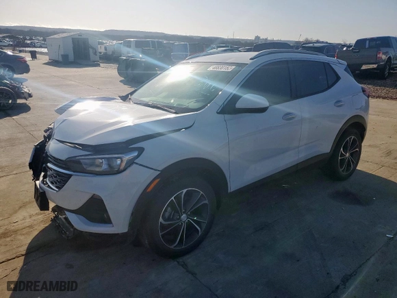 2023 Buick Encore GX Select with VIN KL4MMDS23PB098588, listed as a Copart auction lot 48830155 with 28,523 mi miles and Salvage Title. Bid and sale history available at carsss.com. Image 1.