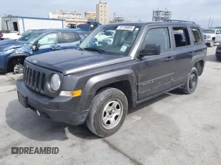 2017 Jeep Patriot Sport with VIN 1C4NJPBA0HD149840, listed as a Copart auction lot 51136865 with 183,897 mi miles and Salvage Title. Bid and sale history available at carsss.com. Image 1.