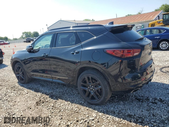 2024 Chevrolet Blazer RS with VIN 3GNKBKRS3RS138082, listed as a Copart auction lot 62945315 with 25,459 mi miles and Salvage title. Bid and sale history available at DreamBid. Image 2.