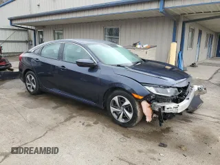 2019 Honda Civic Sedan LX with VIN 2HGFC2F66KH603690, listed as a Copart auction lot 52857305 with 46,528 mi miles and Salvage Title. Bid and sale history available at carsss.com. Image 4.