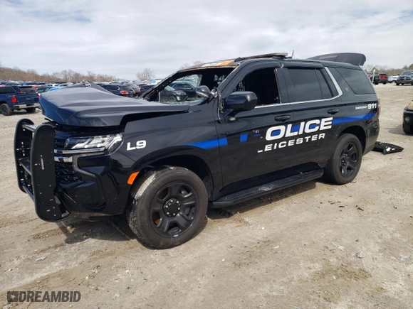 2024 Chevrolet Tahoe Commercial with VIN 1GNSKLED9RR349819, listed as a Copart auction lot 49763055 with 0 mi miles and Salvage Title. Bid and sale history available at carsss.com. Image 1.