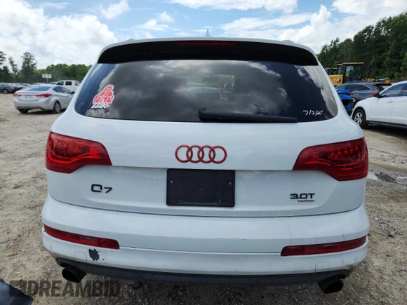 2014 Audi Q7 Premium Plus z VIN WA1LGAFE3ED003650, wystawiony jako Copart lot #64277325 z przebiegiem 167 169 mil mil oraz Szkoda całkowita • Salvage title. Historia ofert i sprzedaży dostępna na DreamBid. Obrazek 6.