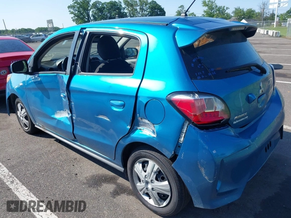2021 Mitsubishi Mirage ES with VIN ML32AUHJ4MH002483, listed as a IAAI auction lot 42548664 with 134,915 mi miles and . Bid and sale history available at DreamBid. Image 3.