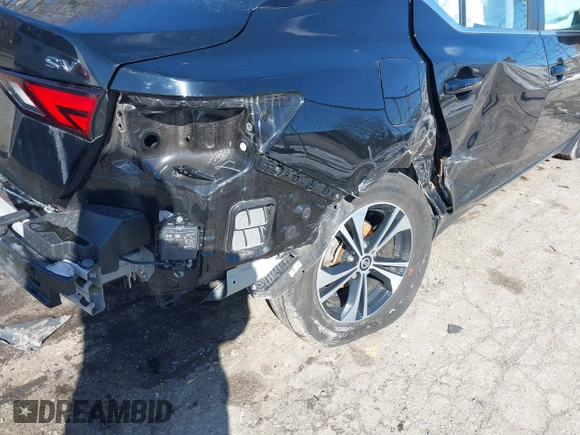 2022 Nissan Sentra SV with VIN 3N1AB8CV9NY235680, listed as a IAAI auction lot 41523366 with 27,277 mi miles and . Bid and sale history available at DreamBid. Image 6.