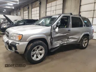 2003 Nissan Pathfinder LE z VIN JN8DR09Y43W805702, wystawiony jako Copart lot #82151094 z przebiegiem 115 251 mil mil oraz Szkoda całkowita • Salvage title. Historia ofert i sprzedaży dostępna na DreamBid. Obrazek 1.