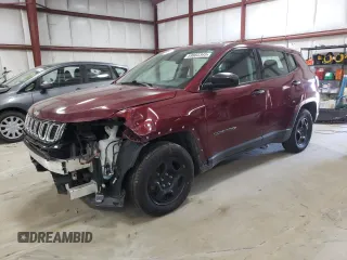 2020 Jeep Compass Sport with VIN 3C4NJCAB8LT225343, listed as a Copart auction lot 59862345 with 99,444 mi miles and Salvage title. Bid and sale history available at DreamBid. Image 1.