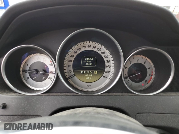 2012 Mercedes-Benz C 350 Sport with VIN WDDGF5HB2CR213828, listed as a Copart auction lot 76286344 with 32,985 mi miles and Salvage Title. Bid and sale history available at DreamBid. Image 9.