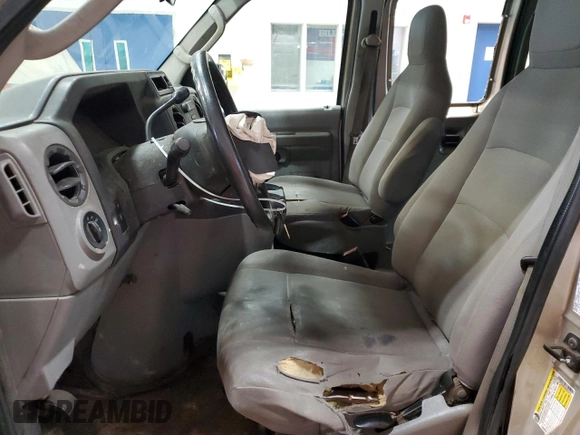 2013 Ford Econoline Cargo Commercial with VIN 1FTSS3EL5DDA33484, listed as a Copart auction lot 57722635 with 297,943 mi miles and Salvage title. Bid and sale history available at DreamBid. Image 7.