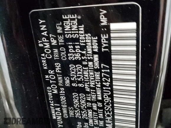 2023 Genesis GV80 z VIN KMUHCESC9PU142717, wystawiony jako Copart lot #48885725 z przebiegiem 44 100 mil mil oraz Szkoda całkowita • Salvage title. Historia ofert i sprzedaży dostępna na DreamBid. Obrazek 14.