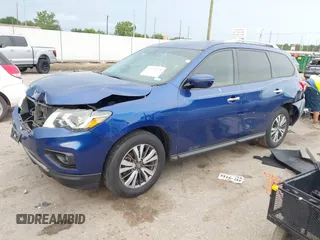 2019 Nissan Pathfinder SV z VIN 5N1DR2MN2KC598047, wystawiony jako IAAI lot #42175178 z przebiegiem 74 455 mil mil oraz . Historia ofert i sprzedaży dostępna na DreamBid. Obrazek 2.