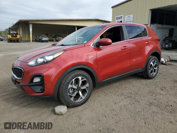 2022 Kia Sportage LX with VIN KNDPMCAC7N7983741, listed as a Copart auction lot 54679635 with 26,712 mi miles and Salvage Title. Bid and sale history available at carsss.com. Image 1.