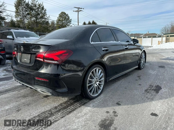 2022 Mercedes-Benz A 220 with VIN W1K3G4FB5NJ361210, listed as a Copart auction lot 42653105 with 57,984 mi miles and Clean Title. Bid and sale history available at DreamBid. Image 3.