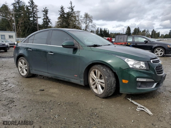 2015 Chevrolet Cruze LTZ with VIN 1G1PG5SB6F7228132, listed as a Copart auction lot 51448545 with 145,216 mi miles and Salvage Title. Bid and sale history available at carsss.com. Image 4.