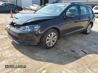 2017 Volkswagen Golf SportWagen S with VIN 3VW017AU1HM532340, listed as a Copart auction lot 58651844 with 73,535 mi miles and Salvage Title. Bid and sale history available at carsss.com. Image 1.