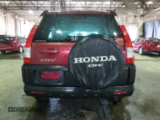 2006 Honda CR-V EX with VIN SHSRD78836U438836, listed as a Copart auction lot 51596795 with 186,974 mi miles and Salvage Title. Bid and sale history available at carsss.com. Image 6.