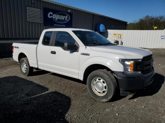 2019 Ford F-150 XL with VIN 1FTEX1EBXKKD48056, listed as a Copart auction lot 54508615 with 197,946 mi miles and Clean Title. Bid and sale history available at DreamBid. Image 4.