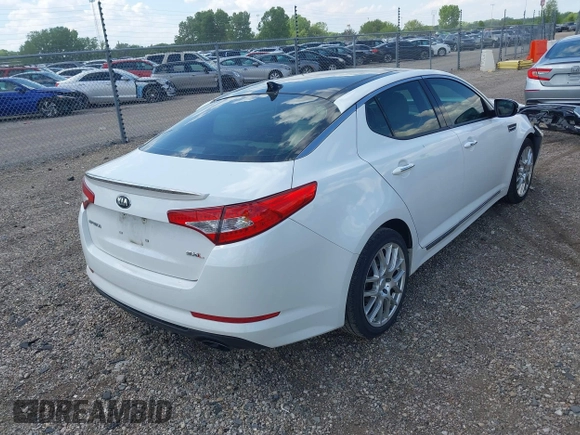 2013 Kia Optima SX z VIN 5XXGR4A61DG218483, wystawiony jako IAAI lot #42274879 z przebiegiem 108 434 mil mil oraz . Historia ofert i sprzedaży dostępna na DreamBid. Obrazek 4.