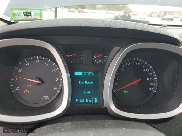 2015 Chevrolet Equinox LT with VIN 2GNALBEK1F1147837, listed as a Copart auction lot 52707055 with 138,138 mi miles and Clean Title. Bid and sale history available at carsss.com. Image 9.