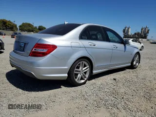 2012 Mercedes-Benz C 250 Sport with VIN WDDGF4HB8CR196219, listed as a Copart auction lot 63240835 with 94,411 mi miles and Salvage title. Bid and sale history available at DreamBid. Image 3.