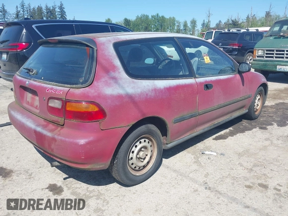1994 Honda Civic z VIN 2HGEH2369RH522484, wystawiony jako IAAI lot #42179989 z przebiegiem 248 985 mil mil oraz . Historia ofert i sprzedaży dostępna na DreamBid. Obrazek 4.