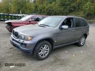 2004 BMW X5 3.0i with VIN 5UXFA13544LU44733, listed as a Copart auction lot 73440874 with 102,868 mi miles and Clean Title. Bid and sale history available at carsss.com. Image 1.