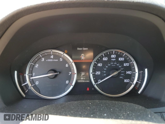 2015 Acura MDX Technology with VIN 5FRYD3H48FB004581, listed as a Copart auction lot 55024755 with 103,556 mi miles and Salvage title. Bid and sale history available at DreamBid. Image 9.