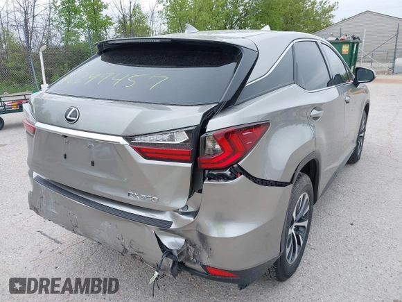 2022 Lexus RX 350 with VIN 2T2AZMDA7NC352957, listed as a IAAI auction lot 42297457 with 34,576 mi miles and . Bid and sale history available at DreamBid. Image 18.
