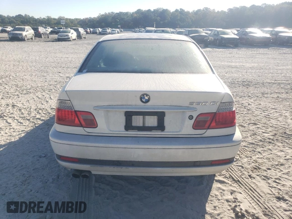 2004 BMW 3 Series 330Ci with VIN WBABD53444PL10106, listed as a Copart auction lot 76521654 with 229,852 mi miles and Salvage Title. Bid and sale history available at carsss.com. Image 6.