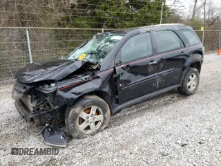2007 Chevrolet Equinox LS with VIN 2CNDL23F976105234, listed as a Copart auction lot 53218015 with 153,023 mi miles and Salvage Title. Bid and sale history available at carsss.com. Image 1.