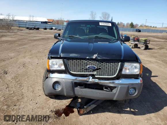 2001 Ford Ranger XL Fleet with VIN 1FTZR15E21TA42192, listed as a Copart auction lot 51439005 with 117,334 mi miles and Salvage Title. Bid and sale history available at DreamBid. Image 5.