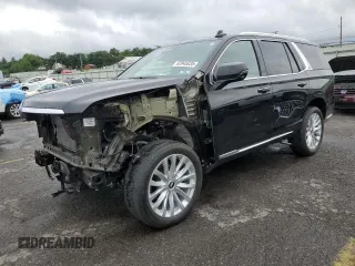 2023 Cadillac Escalade 4WD Luxury with VIN 1GYS4AKL9PR449512, listed as a Copart auction lot 62845035 with 38,315 mi miles and Salvage title. Bid and sale history available at DreamBid. Image 1.