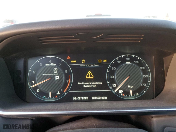 2015 Land Rover Range Rover Sport Supercharged with VIN SALWR2TF1FA535152, listed as a Copart auction lot 44168305 with 104,402 mi miles and Salvage Title. Bid and sale history available at carsss.com. Image 9.
