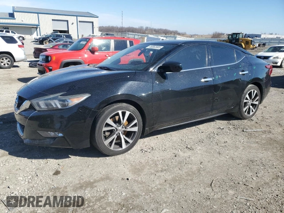 2017 Nissan Maxima SV with VIN 1N4AA6AP8HC429404, listed as a Copart auction lot 46863905 with 84,608 mi miles and Salvage Title. Bid and sale history available at DreamBid. Image 1.