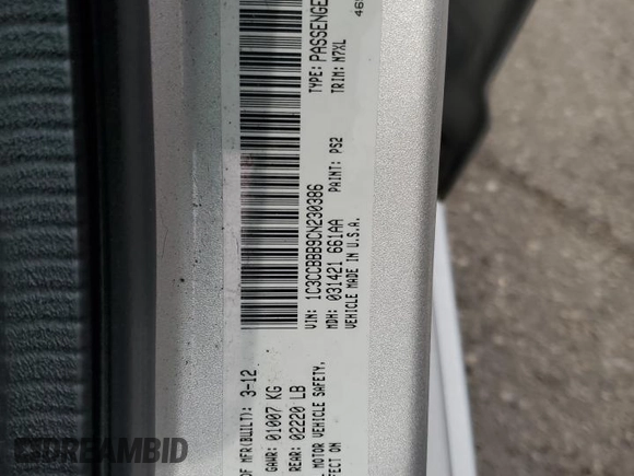2012 Chrysler 200 Touring with VIN 1C3CCBBB9CN230386, listed as a Copart auction lot 56363005 with 126,473 mi miles and Clean Title. Bid and sale history available at DreamBid. Image 12.