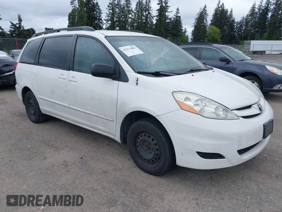 2006 Toyota Sienna CE z VIN 5TDZA23C36S430004, wystawiony jako IAAI lot #42271484 z przebiegiem 205 169 mil mil oraz . Historia ofert i sprzedaży dostępna na DreamBid. Obrazek 1.