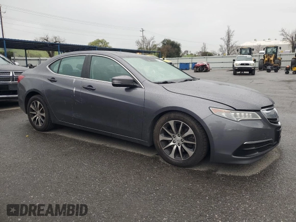 2017 Acura TLX w/Technology Pkg with VIN 19UUB1F5XHA001068, listed as a Copart auction lot 48588985 with 60,850 mi miles and Salvage Title. Bid and sale history available at carsss.com. Image 4.