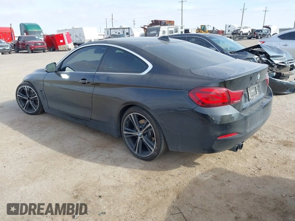 2020 BMW 4 Series 430i with VIN WBA4W3C00LAG91526, listed as a IAAI auction lot 41283679 with 46,597 mi miles. Bid and sale history available at carsss.com. Image 3.