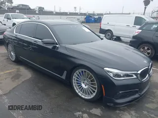 2018 BMW 7 Series ALPINA B7 xDrive with VIN WBA7F2C5XJG856217, listed as a IAAI auction lot 41473030 with 49,298 mi miles. Bid and sale history available at carsss.com. Image 1.