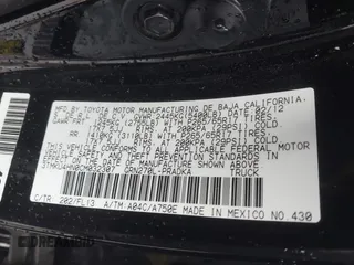 2012 Toyota Tacoma PreRunner with VIN 3TMKU4HN0CM032307, listed as a IAAI auction lot 41576688 with 101,803 mi miles and . Bid and sale history available at DreamBid. Image 9.