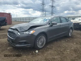 2016 Ford Fusion Titanium with VIN 3FA6P0K91GR149132, listed as a Copart auction lot 58351585 with 117,916 mi miles and Salvage title. Bid and sale history available at DreamBid. Image 1.