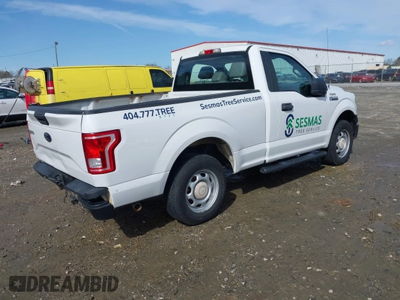 2017 Ford F-150 XL with VIN 1FTMF1C85HFC36014, listed as a IAAI auction lot 41577407 with 141,180 mi miles. Bid and sale history available at carsss.com. Image 4.