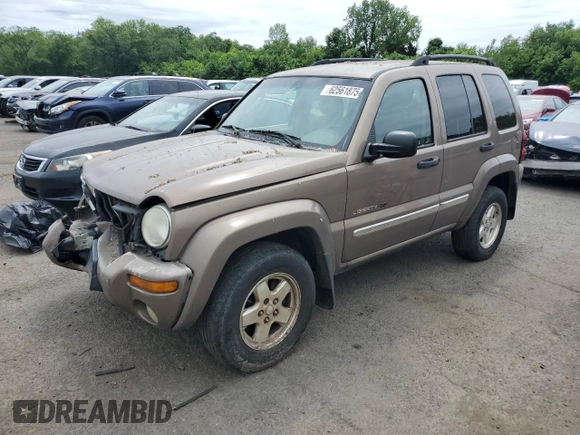 2002 Jeep Liberty Limited with VIN 1J4GL58K22W120496, listed as a Copart auction lot 62561875 with 161,388 mi miles and Salvage title. Bid and sale history available at DreamBid. Image 1.