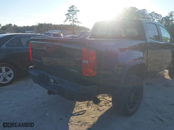 2021 Chevrolet Colorado 4WD ZR2 with VIN 1GCGTEEN7M1111068, listed as a IAAI auction lot 41335634 with 96,261 mi miles. Bid and sale history available at carsss.com. Image 4.
