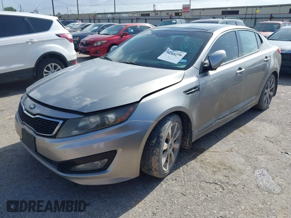 2013 Kia Optima SX with VIN 5XXGR4A63DG231400, listed as a IAAI auction lot 42518098 with 168,364 mi miles and . Bid and sale history available at DreamBid. Image 2.