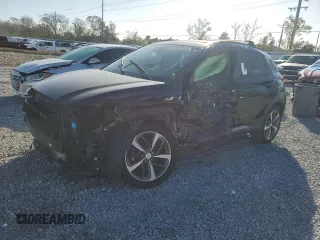 2020 Hyundai Kona Ultimate with VIN KM8K53A55LU493608, listed as a Copart auction lot 85907294 with 0 mi miles and Salvage Title. Bid and sale history available at carsss.com. Image 1.