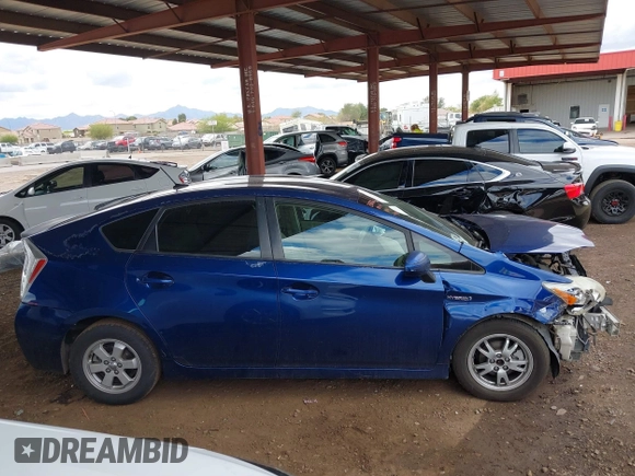 2011 Toyota Prius I with VIN JTDKN3DU6B1359407, listed as a IAAI auction lot 41777420 with 422,569 mi miles. Bid and sale history available at carsss.com. Image 13.