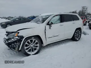 2017 Jeep Grand Cherokee Overland with VIN 1C4RJFCT3HC822900, listed as a Copart auction lot 45709715 with 0 mi miles and Clean Title. Bid and sale history available at carsss.com. Image 1.