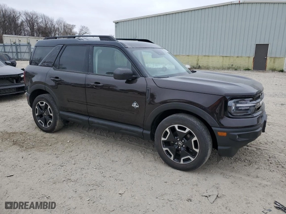 2021 Ford Bronco Sport Outer Banks with VIN 3FMCR9C66MRB08292, listed as a Copart auction lot 48526945 with 56,889 mi miles and Salvage Title. Bid and sale history available at carsss.com. Image 4.